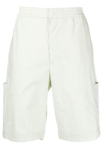 AMBUSH elasticated-waist cotton bermuda shorts - Green