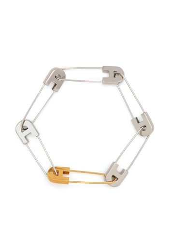 AMBUSH 'A' Safety Pin bracelet - Silver