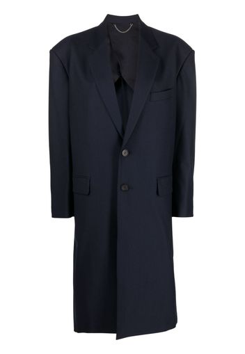 AMBUSH single-breasted midi coat - Blue