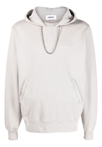 AMBUSH Ballchain cotton hoodie - Grey