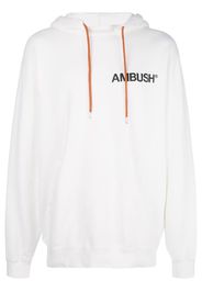 logo print hoodie