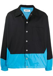 two-tone buttoned jacket