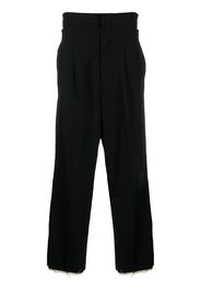 high-waisted trousers