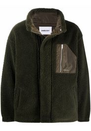 AMBUSH funnel-neck fleece cardigan - Green