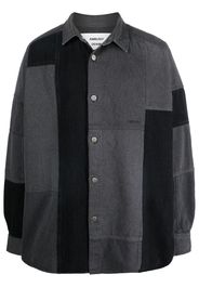 AMBUSH patchwork denim shirt - Grey