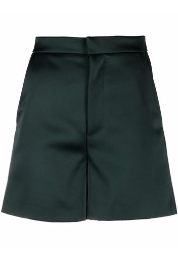 AMI Paris high-waisted satin shorts - Green