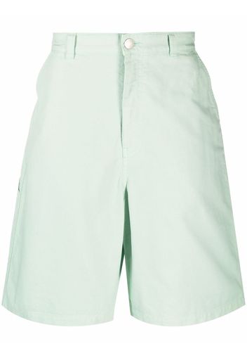 AMI Paris wide-leg loop-strap Bermuda shorts - Green