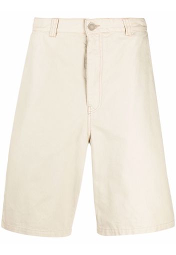 AMI Paris wide-leg cotton shorts - Neutrals