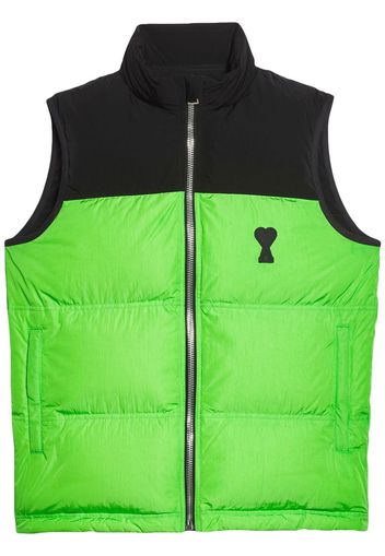 AMI Paris logo-appliqué padded gilet - 3