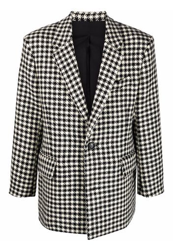 AMI Paris houndstooth pattern blazer jacket - Black