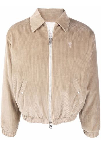 AMI Paris Ami De Cœur bomber jacket - Neutrals