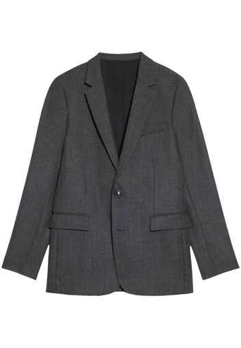 AMI Paris single-breasted virgin wool blazer - Grey