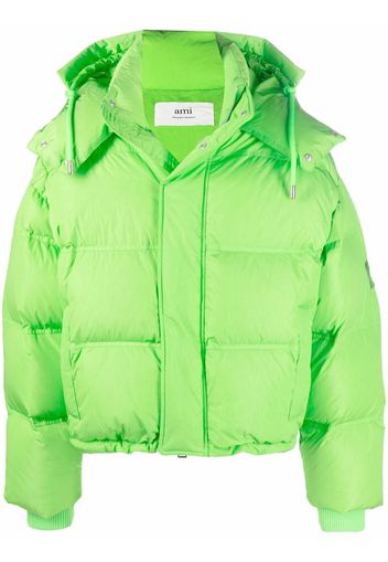 AMI Paris Ami de Coeur puffer jacket - Green