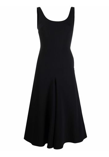 AMI Paris sleeveless flared midi dress - Black