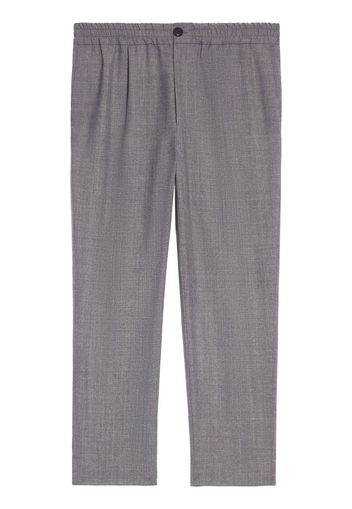AMI Paris cropped wool trousers - Grey