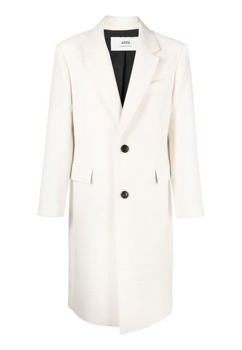 AMI Paris single-breasted coat - White