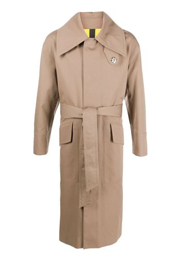 AMI Paris oversized belted trench coat - Brown