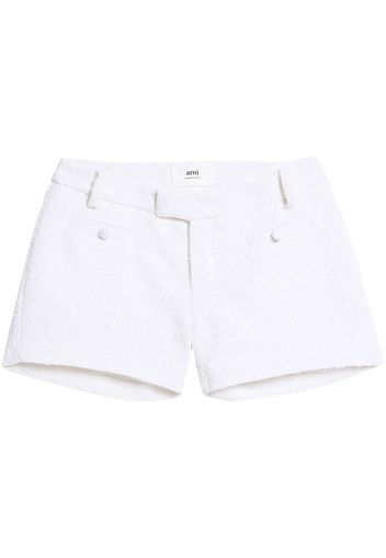 AMI Paris tweed tailored shorts - White