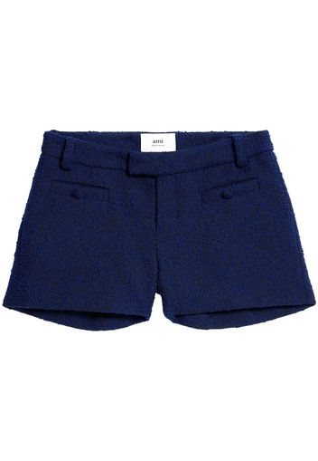 AMI Paris tweed tailored shorts - Blue
