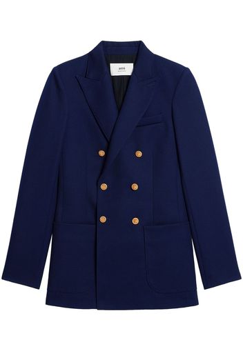 AMI Paris double-breasted wool blazer - Blue