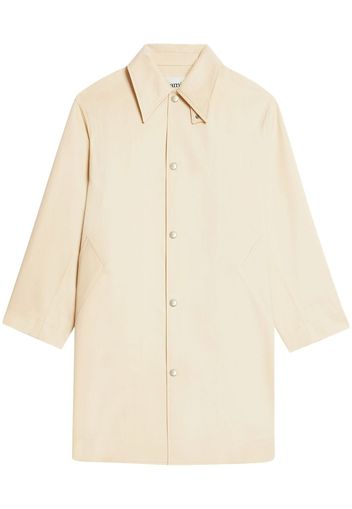 AMI Paris single-breasted coat - Neutrals