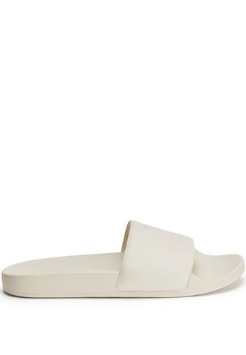 AMI Paris Ami De Coeur sliders - White