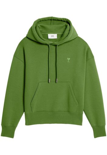 AMI Paris Ami De Coeur long-sleeve hoodie - Green