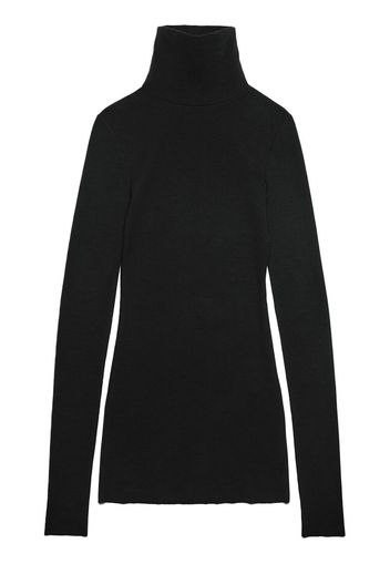 AMI Paris high-neck knitted minidress - Black