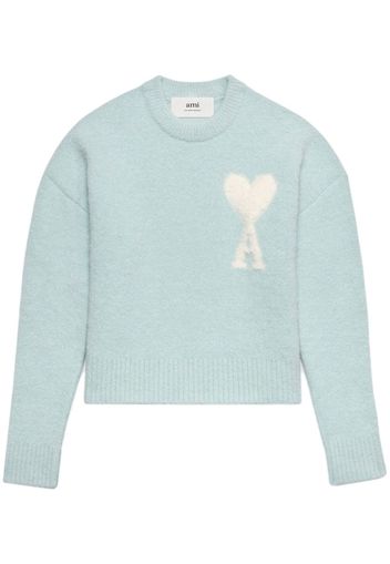 AMI Paris Ami de Coeur crew neck jumper - Blue