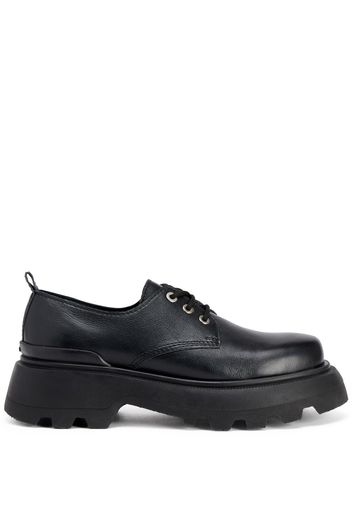 AMI Paris lace-up leather loafers - Black