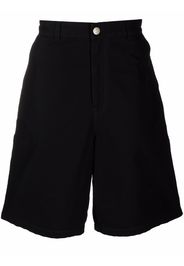 AMI Paris wide-leg cotton shorts - Black