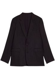 AMI Paris pinstripe-pattern single-breasted blazer - Black