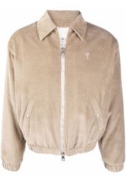 AMI Paris Ami De Cœur bomber jacket - Neutrals