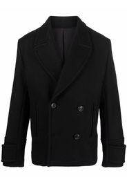 AMI Paris double-breasted wool coat - Black