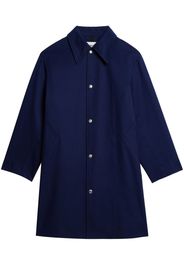 AMI Paris press-stud shirt coat - Blue