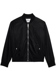 AMI Paris logo-embroidered bomber jacket - Black