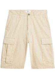 AMI Paris straight-leg cargo shorts - Neutrals