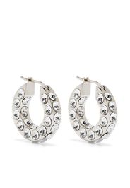 Amina Muaddi small Jahleel hoop earrings - Silver