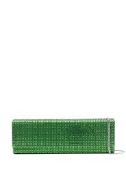 Green Superamina Paloma crystal-embellished clutch bag