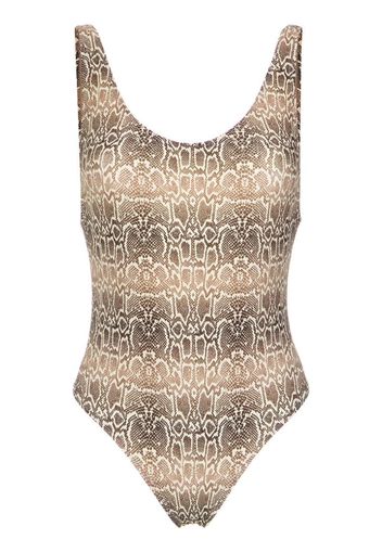 snake print swimsuit