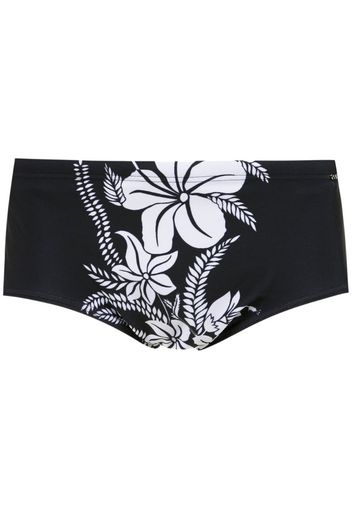 printed swim briefs