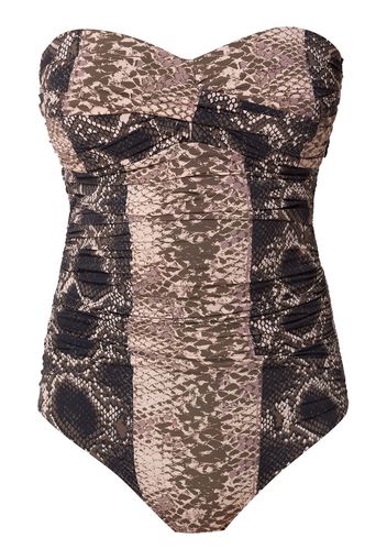 Amir Slama sleeveless swimsuit - Brown