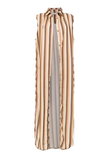 Amir Slama striped swimsuit - Brown