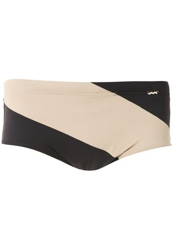 Amir Slama color block trunks - Black