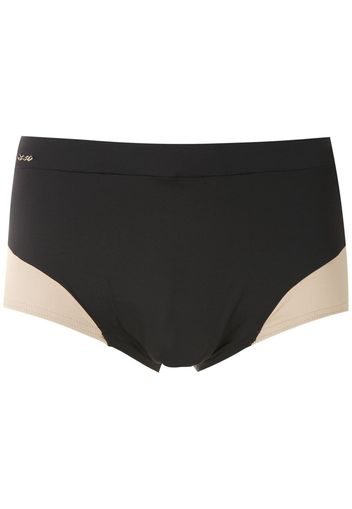 Amir Slama panelled trunks - Black