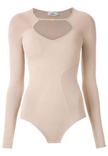 Amir Slama long sleeved bodysuit - Neutrals