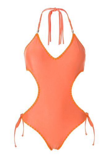 tie cut-out one-piece