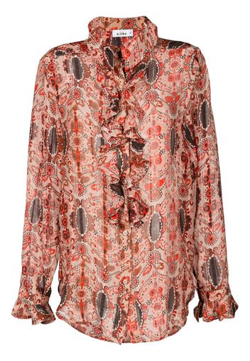 Amir Slama floral-print silk blouse - Multicolour