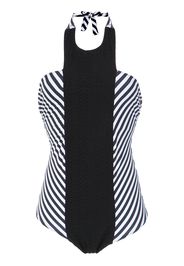 Amir Slama striped swimsuit - Black