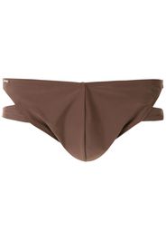 Amir Slama plain trunks - Brown